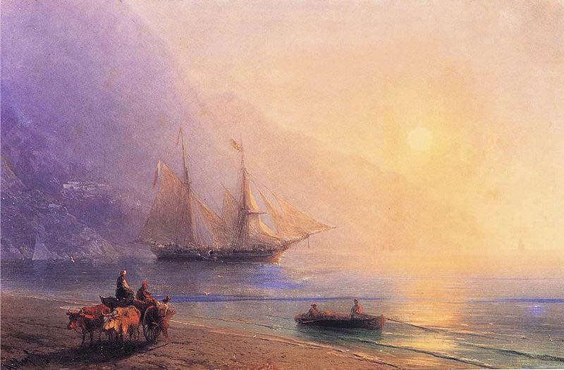 Ivan Aivazovsky Loading Provisions off the Crimean Coast China oil painting art